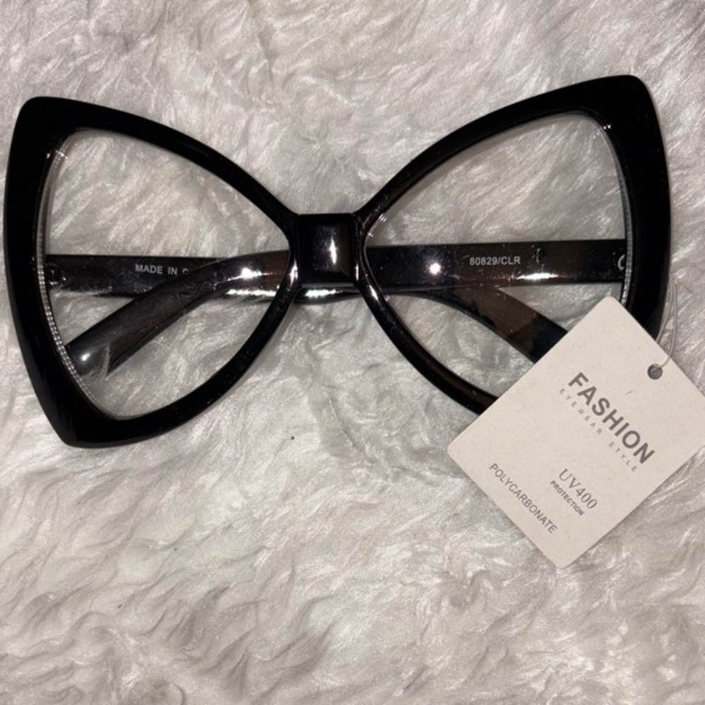 Black Bow Glasses